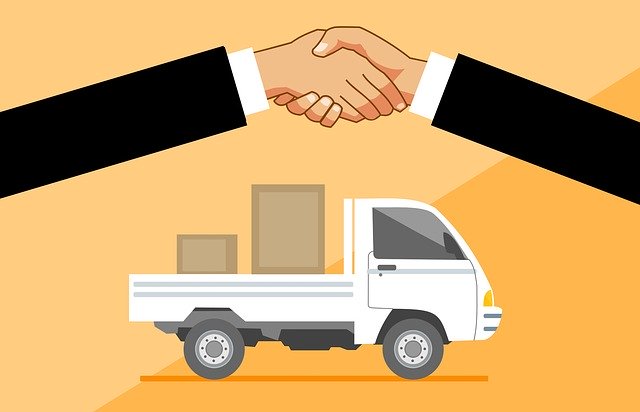 Delivery Truck Handshake Concept  - mohamed_hassan / Pixabay