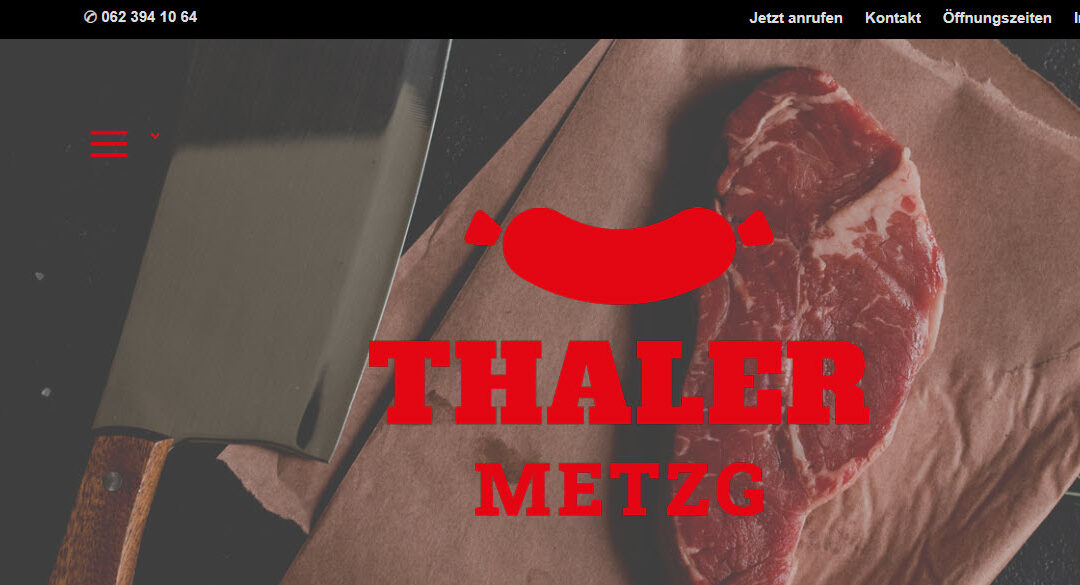 Webseite thaler-metzg.ch